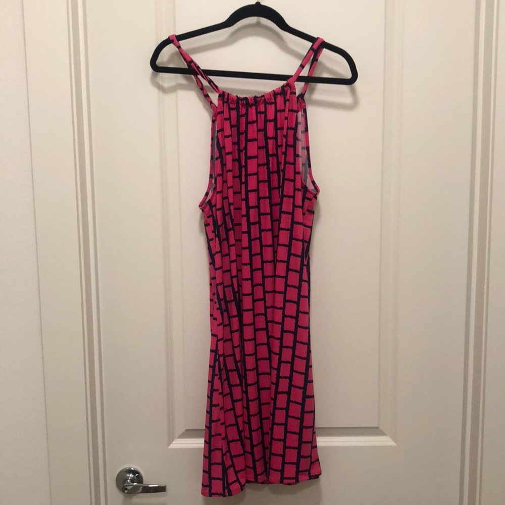 Cynthia Rowley Dress Navy & Pink